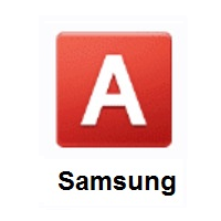 A Button (Blood Type) on Samsung