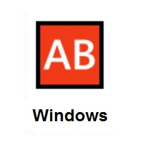 AB Button (Blood Type) on Microsoft Windows