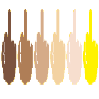 Six Versions of Middle Finger