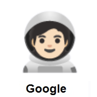 Astronaut: Light Skin Tone on Google Android