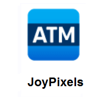 ATM Sign on JoyPixels