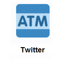 ATM Sign on Twitter Twemoji
