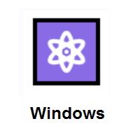 Atom Symbol on Microsoft Windows