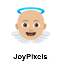 Baby Angel: Medium-Light Skin Tone on JoyPixels