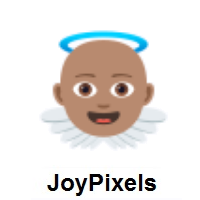 Baby Angel: Medium Skin Tone on JoyPixels