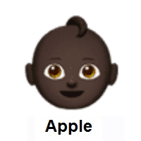 Baby Face: Dark Skin Tone on Apple iOS