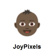 Baby Face: Dark Skin Tone on JoyPixels