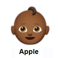 Baby Face: Medium-Dark Skin Tone on Apple iOS