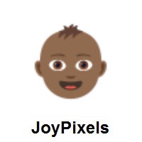 Baby Face: Medium-Dark Skin Tone on JoyPixels