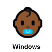 Baby Face: Medium-Dark Skin Tone on Microsoft Windows