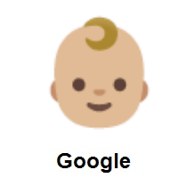 Baby Face: Medium-Light Skin Tone on Google Android