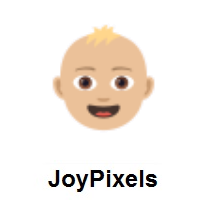 Baby Face: Medium-Light Skin Tone on JoyPixels