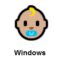 Baby Face: Medium-Light Skin Tone on Microsoft Windows