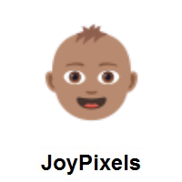 Baby Face: Medium Skin Tone on JoyPixels