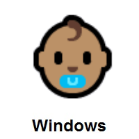 Baby Face: Medium Skin Tone on Microsoft Windows