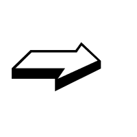 Back-Tilted Shadowed White Rightwards Arrow