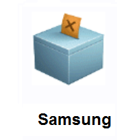 Ballot Box With Ballot on Samsung