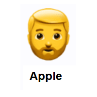 Man: Beard on Apple iOS