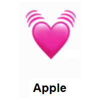 heart beating emoji meanings dictionary apple meaning