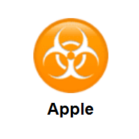 Biohazard Sign on Apple iOS