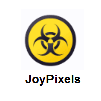 Biohazard Sign on JoyPixels