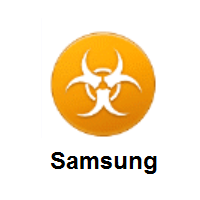 Biohazard Sign on Samsung