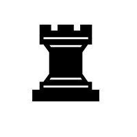 Black Chess Rook