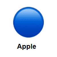 Blue Circle on Apple iOS