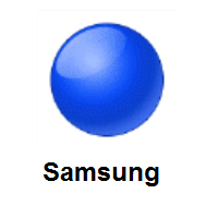 Blue Circle on Samsung