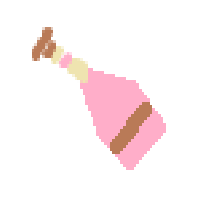 Bottle With Popping Cork
