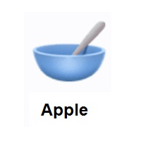 Bowl With Spoon on Apple iOS