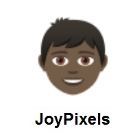 Boy: Dark Skin Tone on JoyPixels