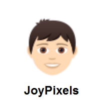 Boy: Light Skin Tone on JoyPixels