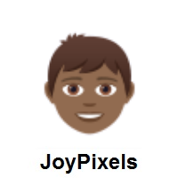 Boy: Medium-Dark Skin Tone on JoyPixels