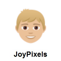 Boy: Medium-Light Skin Tone on JoyPixels