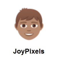 Boy: Medium Skin Tone on JoyPixels