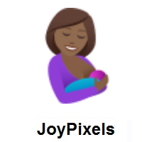 Breast-Feeding: Medium-Dark Skin Tone on JoyPixels