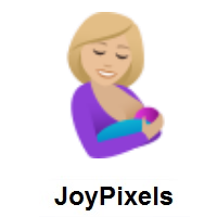 Breast-Feeding: Medium-Light Skin Tone on JoyPixels