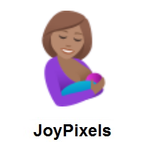 Breast-Feeding: Medium Skin Tone on JoyPixels