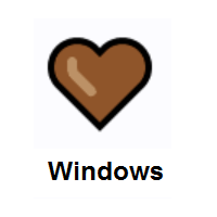 Brown Heart on Microsoft Windows