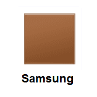 Brown Square on Samsung