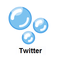 Bubbles on Twitter Twemoji