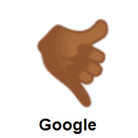 Call Me Hand: Medium-Dark Skin Tone on Google Android