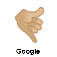 Call Me Hand: Medium-Light Skin Tone on Google Android