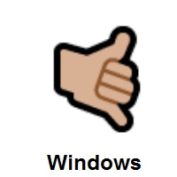 Call Me Hand: Medium-Light Skin Tone on Microsoft Windows