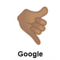 Call Me Hand: Medium Skin Tone on Google Android