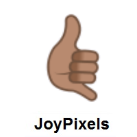 Call Me Hand: Medium Skin Tone on JoyPixels