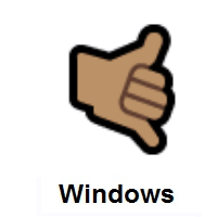 Call Me Hand: Medium Skin Tone on Microsoft Windows