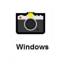 Camera With Flash on Microsoft Windows
