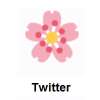 Cherry Blossom on Twitter Twemoji